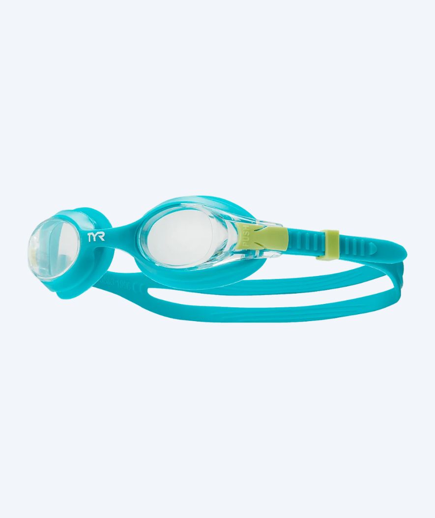 TYR swimming goggles for kids - Swimple - Turquoise/Clear
