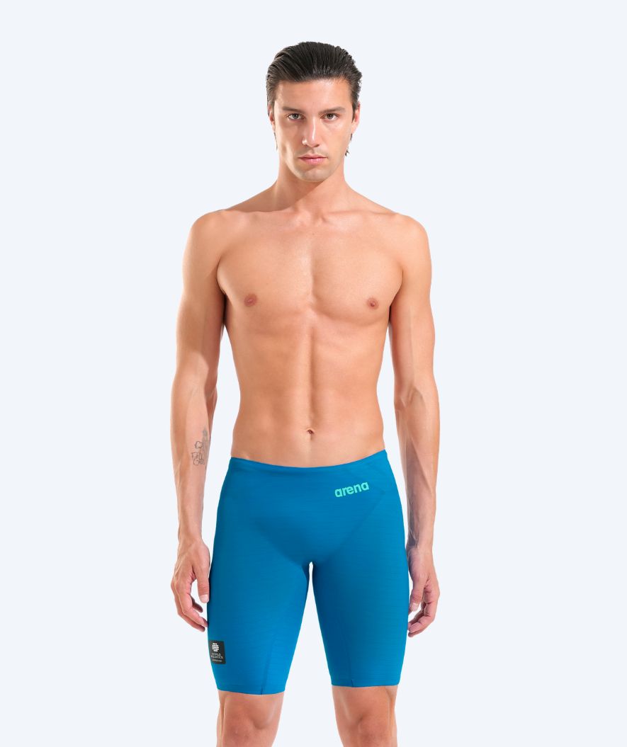 Arena racing jammers for men - Carbon Air 3 - Light blue/dark blue