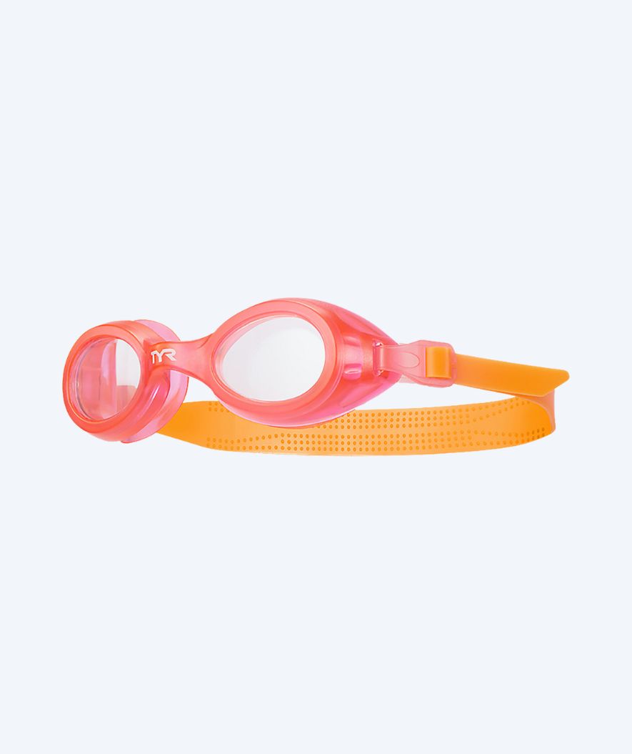 TYR swimming goggles for kids - Aqua Blaze - Orange/light pink