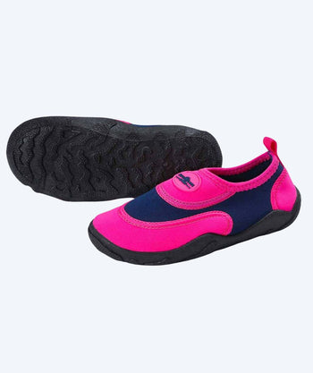 Aquasphere neoprene swim shoes for kids - Beachwalker - Pink/blue