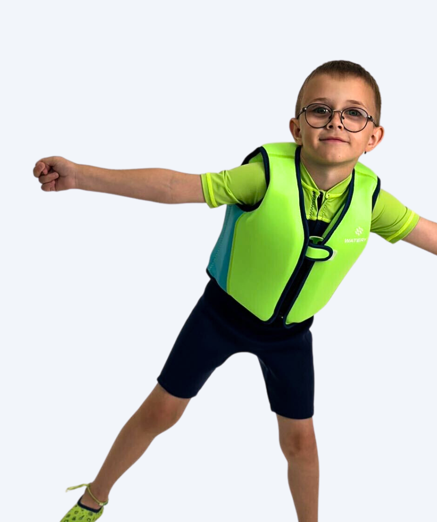 Watery swim vest for kids (2-8) - Basic - Green
