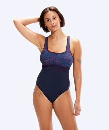 Speedo swimsuit for women - Shaping ContourEclipse - Dark blue