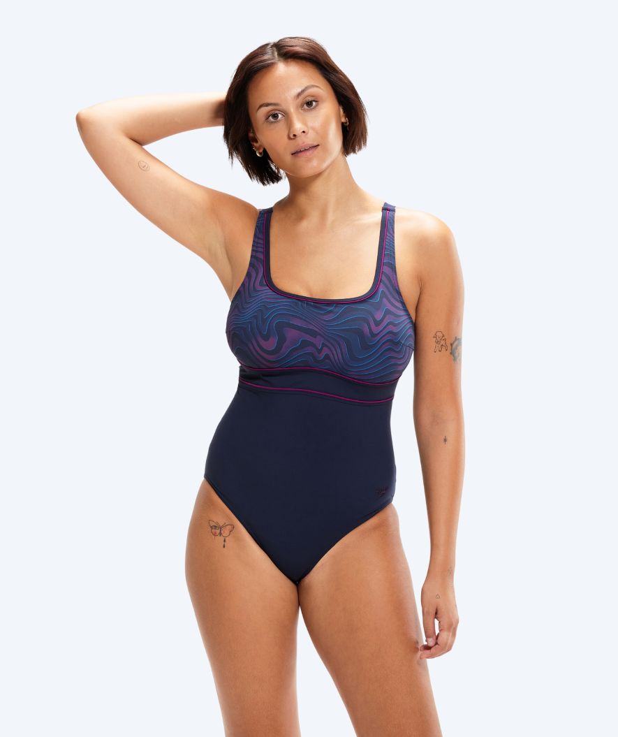 Speedo swimsuit for women - Shaping ContourEclipse - Dark blue