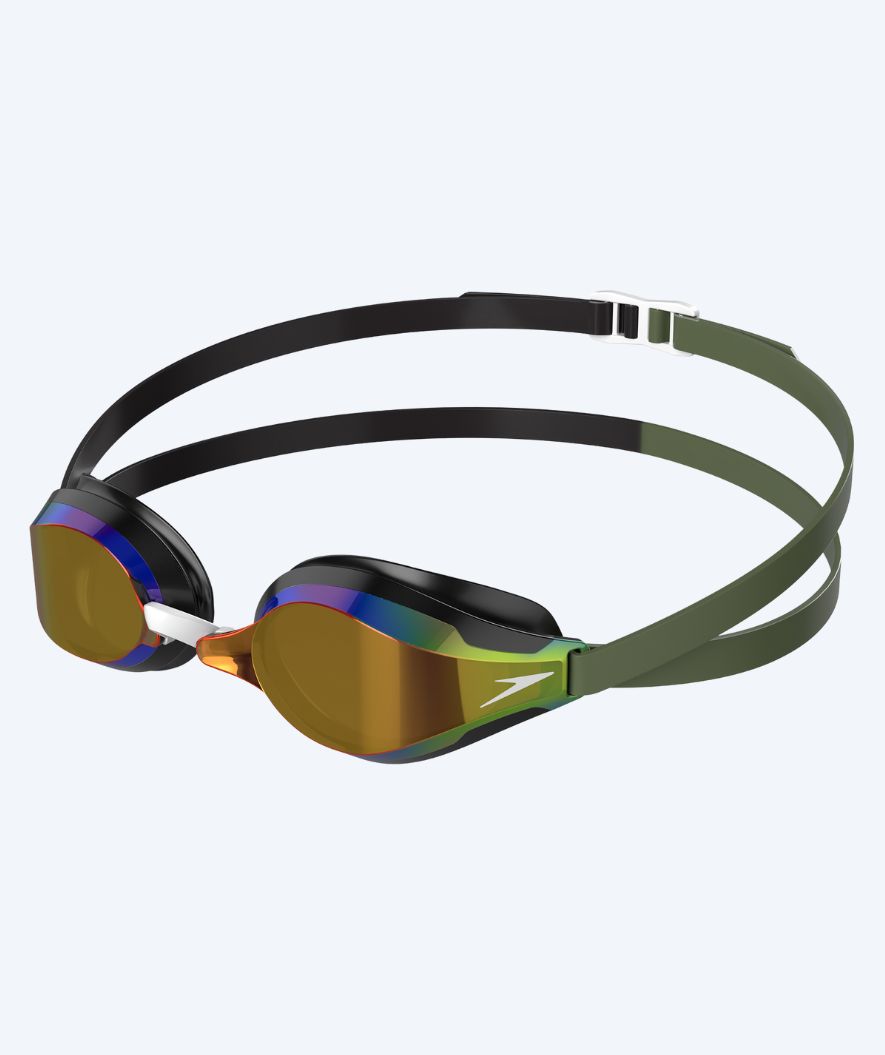 Speedo Elite swimming goggles - Fastskin Speedsocket 2 Mirror - Green/black