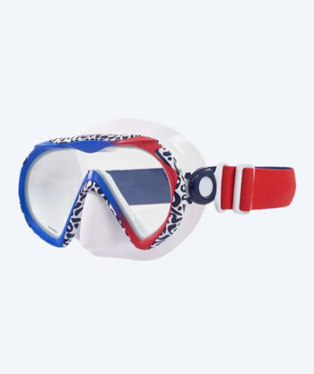 Aqualung diving mask for adults - Compass - Blue/red