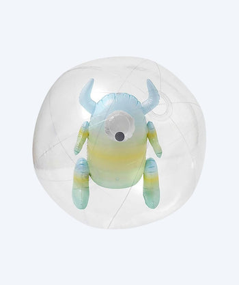 Sunnylife beach ball - Monty 3D Beach Ball - Green/clear