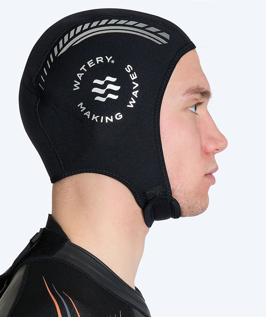 Watery neoprene hood - Reptile (3mm) - Black