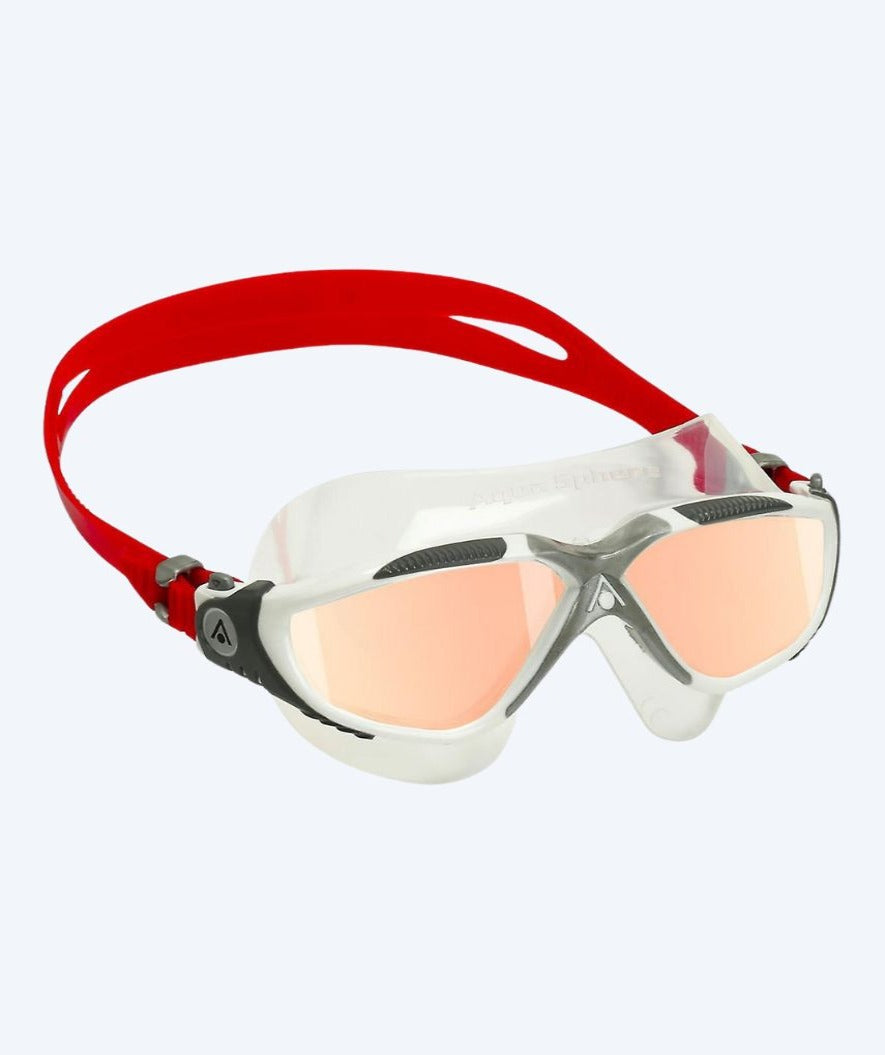 Aquasphere swim mask - Vista - White/red (Mirror lens)