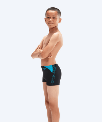 Speedo aquashorts for boys - Hyperboom Splice - Black/blue