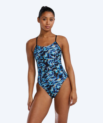 TYR swimsuit for women - Durafast Energia Cutoutfit - Blue/green