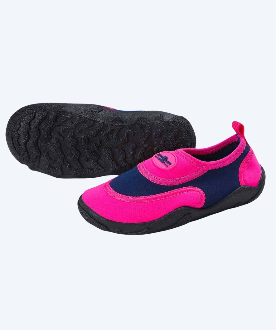 Aquasphere neoprene swim shoes for kids - Beachwalker - Pink/blue