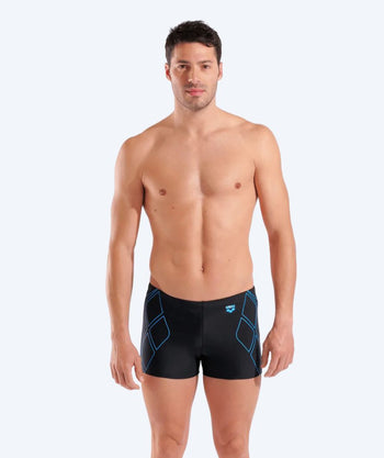 Arena trunks for men - Graphic - Black/light blue