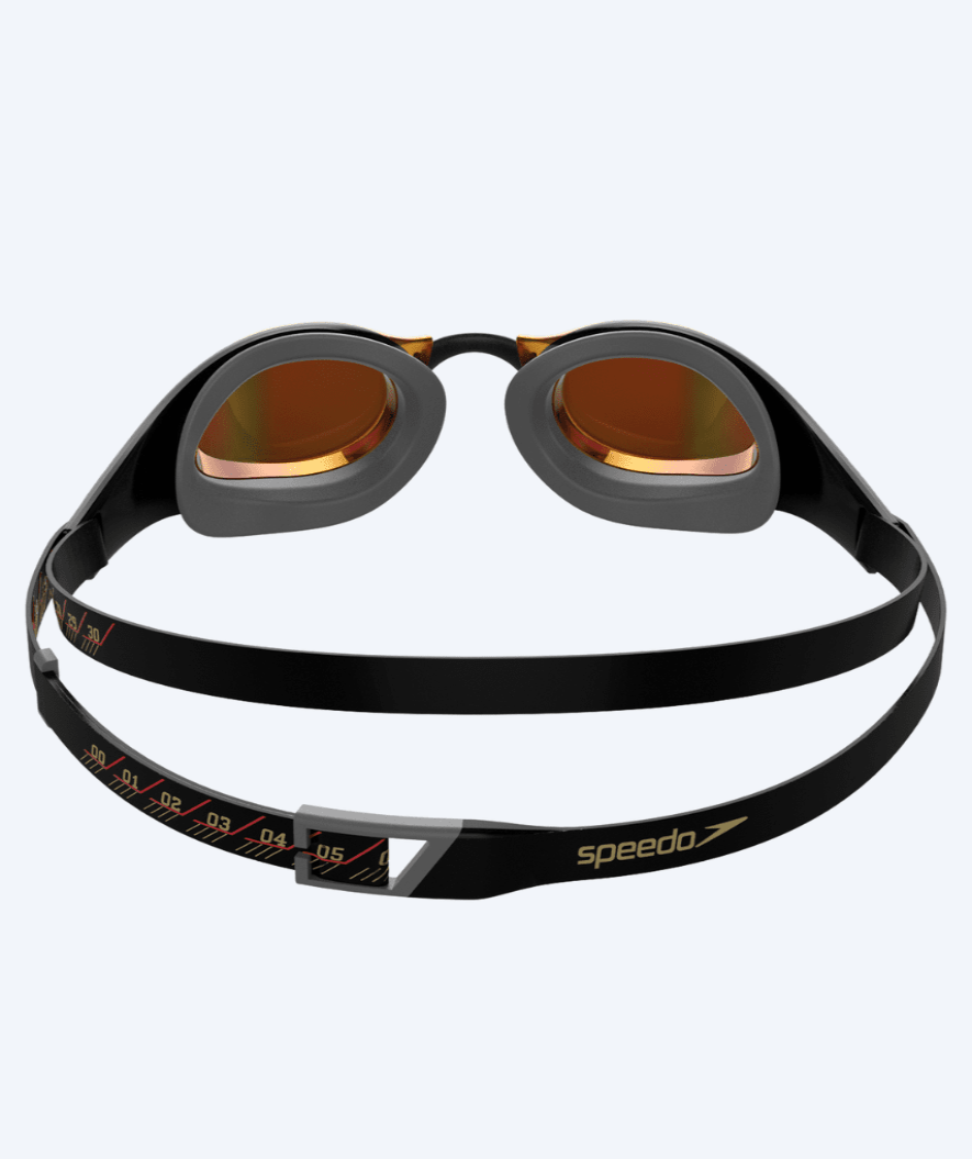 Speedo Elite swimming goggles - Fastskin Pure Focus Mirror - Black/red