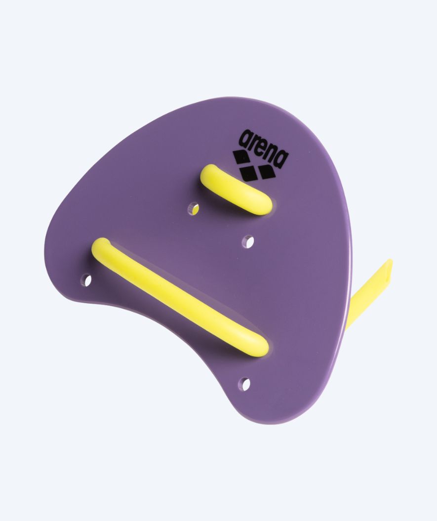 Arena finger paddles - Elite - Purple/yellow
