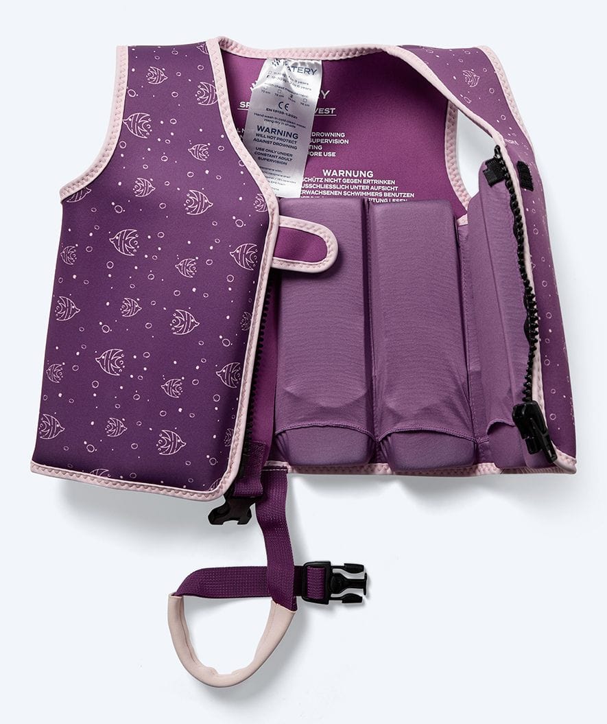 Watery swim vest for kids (1-6) - Splashy - Purple