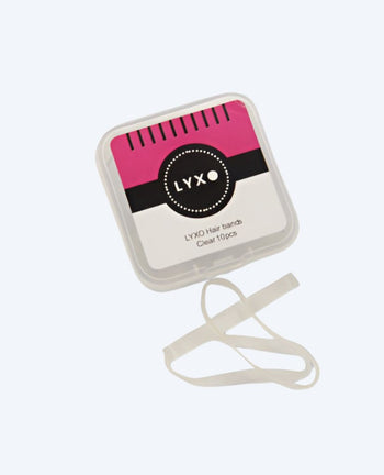 Lyxo hair elastics for swimming (10 pc.) - Transparent