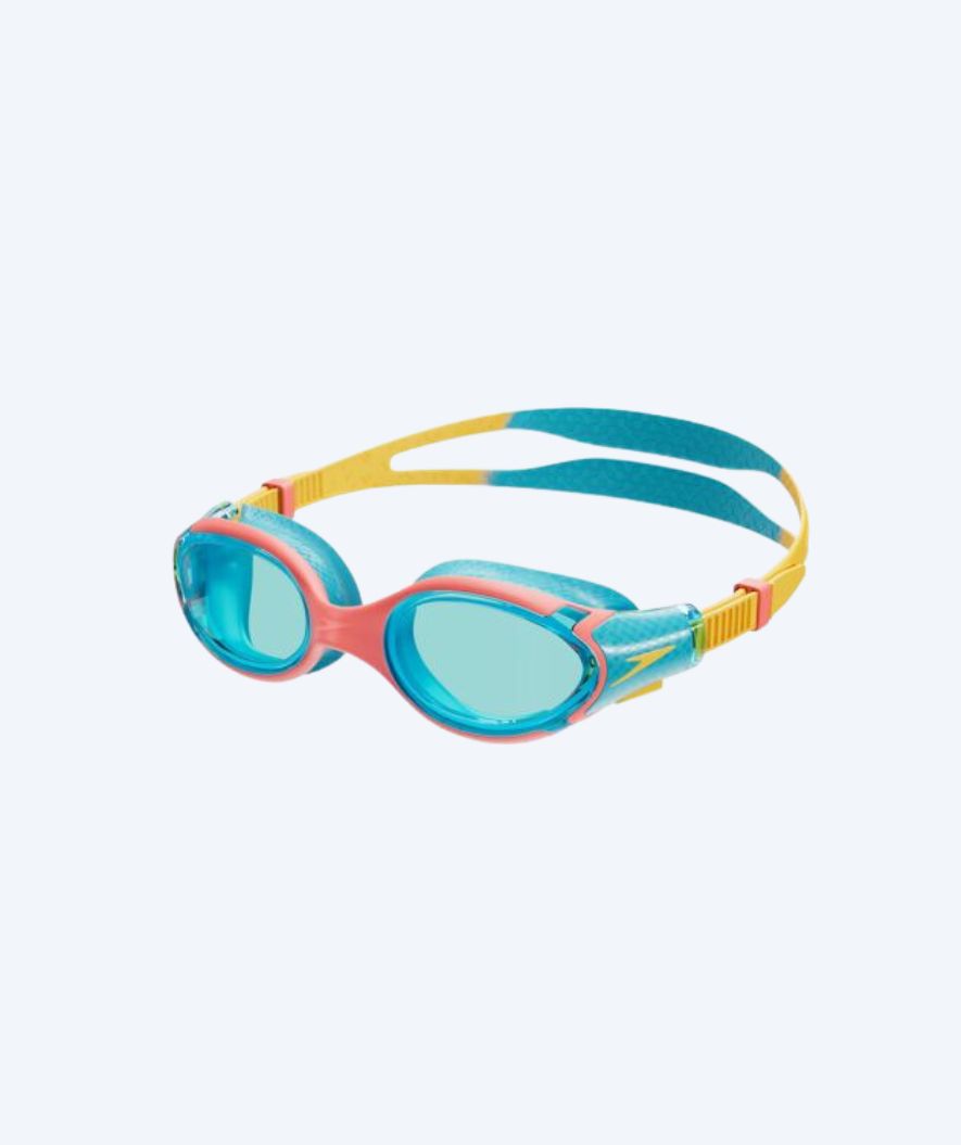 Speedo swimming goggles for kids (6-14) - Biofuse 2.0 - Blue/red
