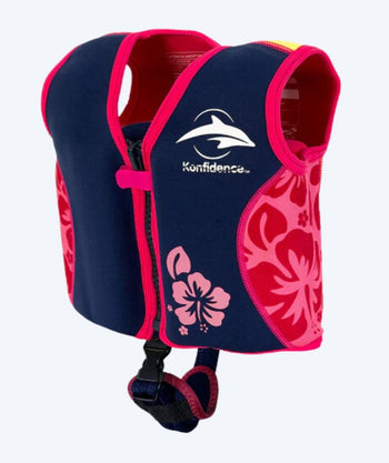 Konfidence swim vest for children - Original - Dark blue/pink