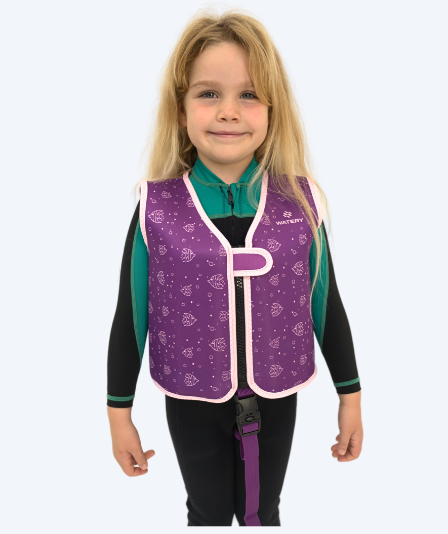 Watery swim vest for kids (1-6) - Splashy - Purple