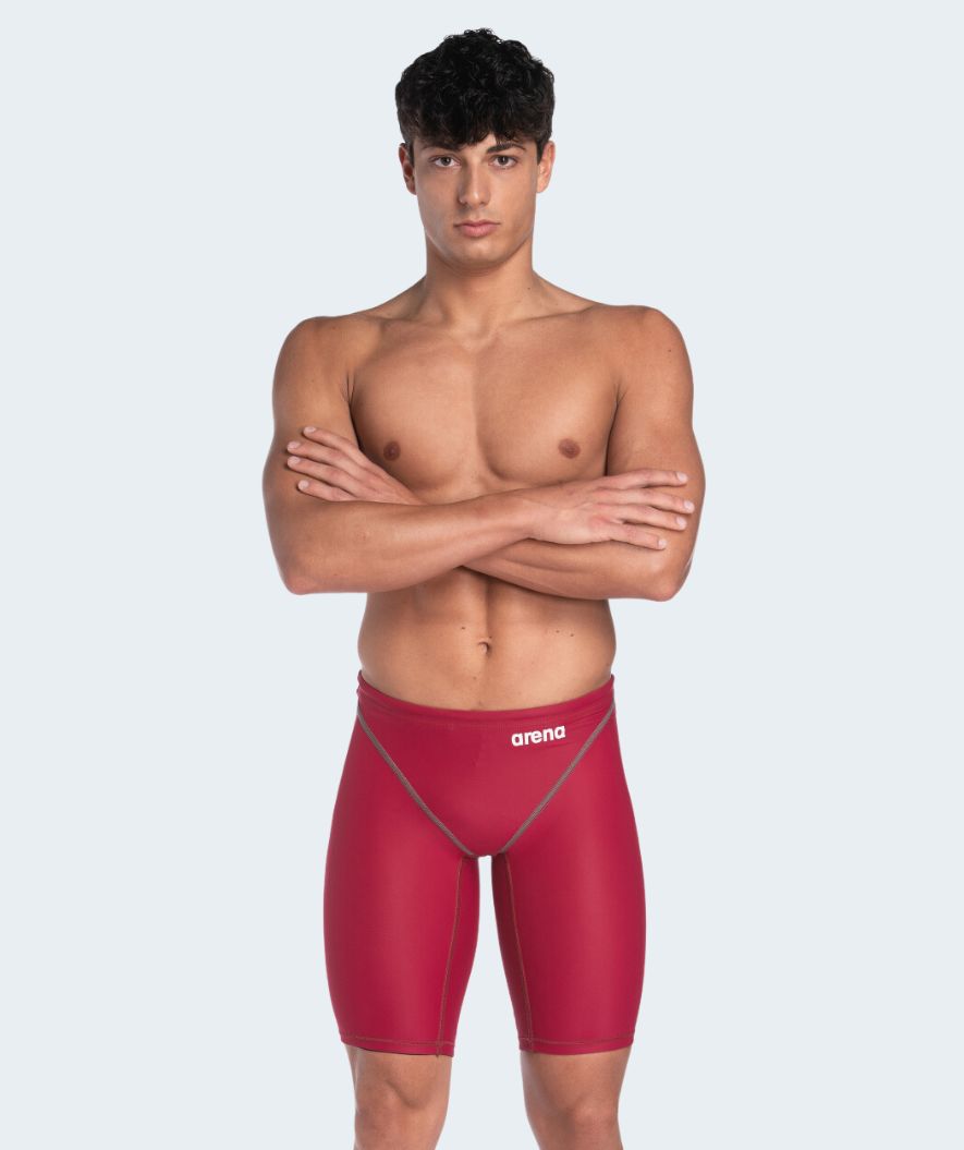 Arena competition swim trunks for men - ST NEXT 2.0 - Red