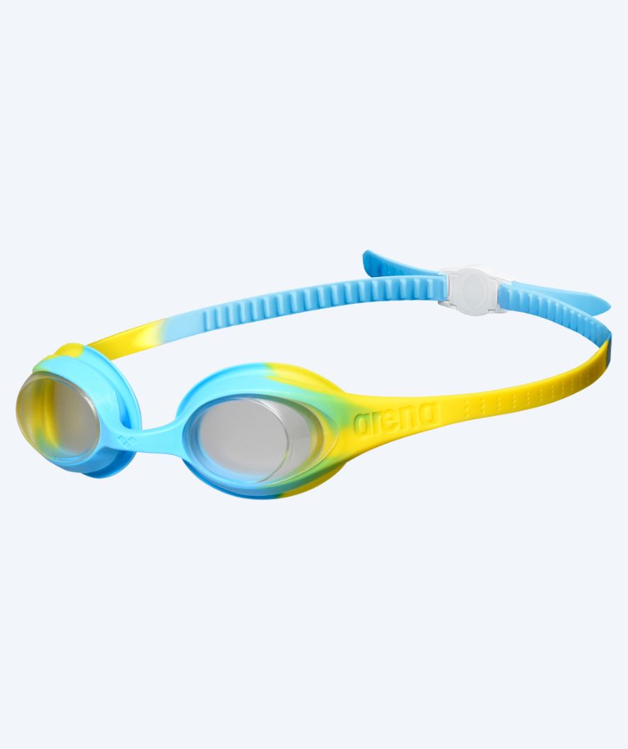 Arena swim goggles for kids (6-12) - Spider - Yellow/Clear