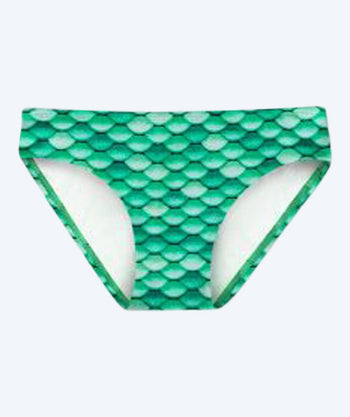 Fin Fun bikini bottom for girls - Celtic Green