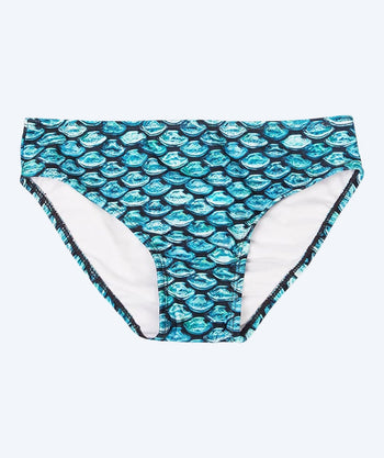Fin Fun bikini bottom for girls - Tidal Teal (Light Blue)
