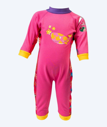 Konfidence wetsuit for kids - SplashyTM - Pink/yellow