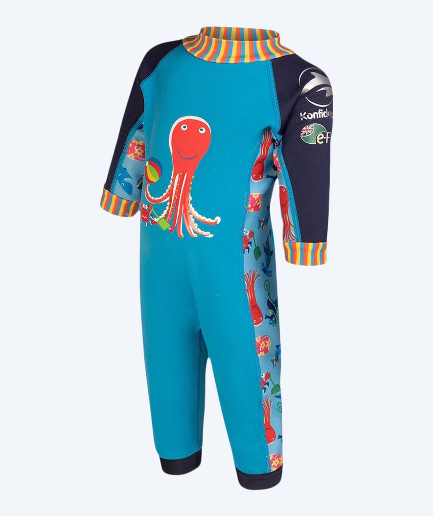 Konfidence wetsuit for kids - SplashyTM - Light blue/dark blue