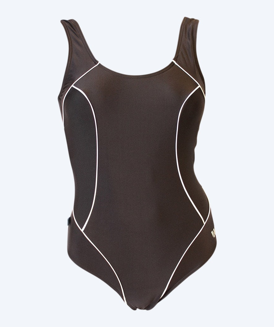 Mirou swimsuit in big sizes for women - Classic 241s - Black/Lightblue