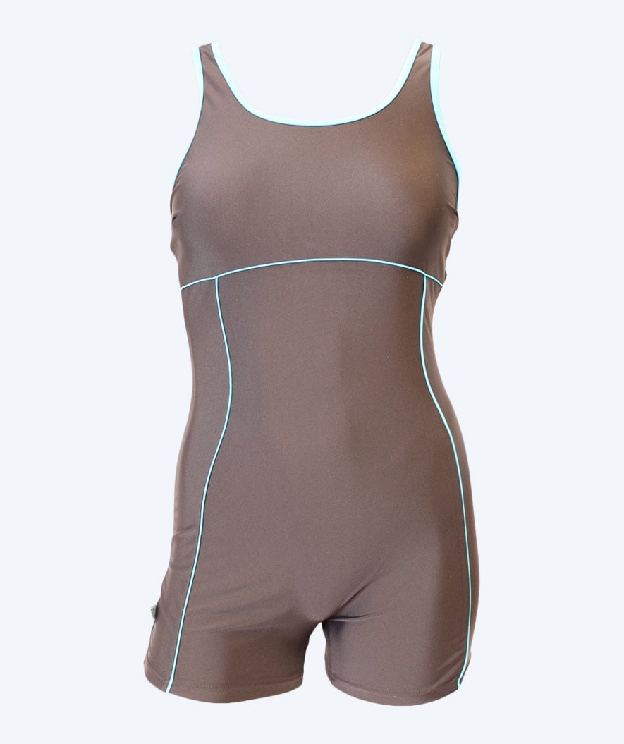 Mirou swimsuit with legs for women - 244S - Lightblue/black