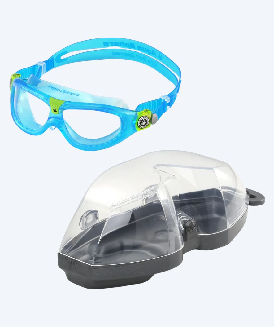 Aquasphere diving goggles for kids (3-10) - Seal 2 - Light blue
