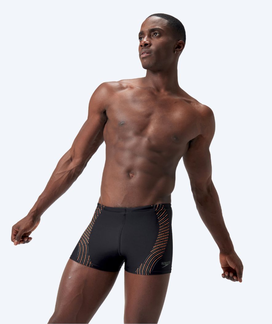 Speedo trunks for men - Duo Logo Print - Black/green