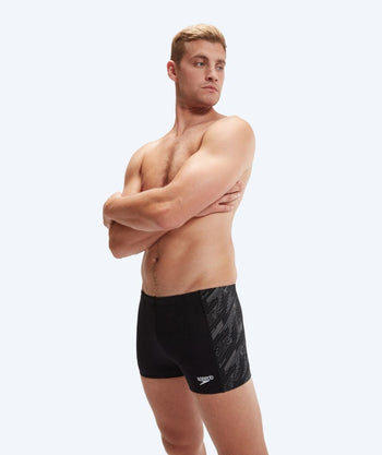 Speedo trunks for men - HyperBoom Panel - Black/white