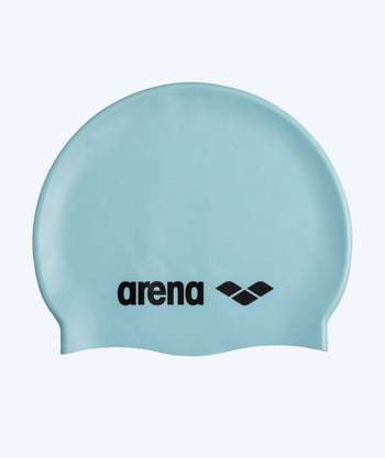 Arena swimming cap - Classic Silicone - Light blue/black