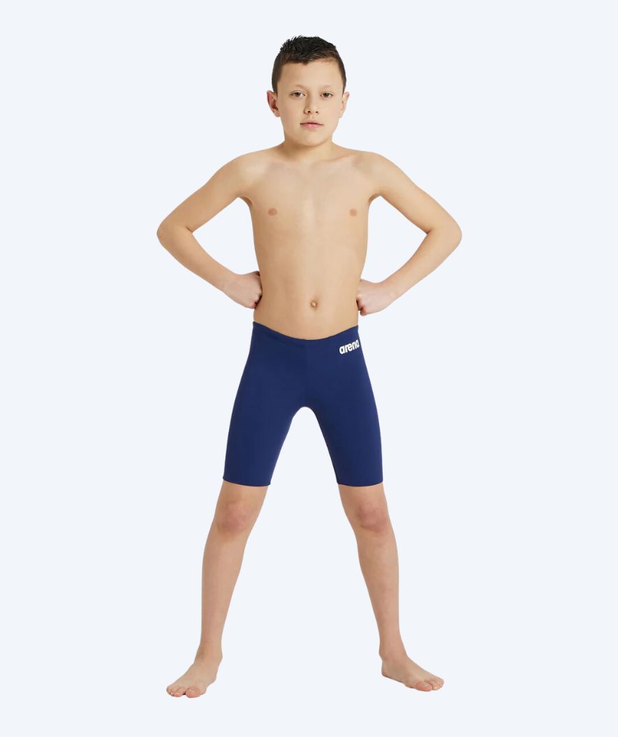 Arena long swim trunks for boys - Team Solid - Dark blue