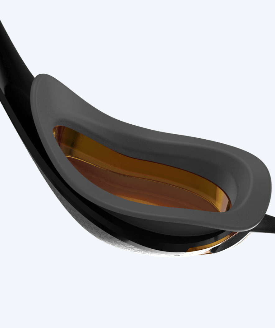 Speedo Elite swimming goggles - Fastskin Pure Focus Mirror - Black/red