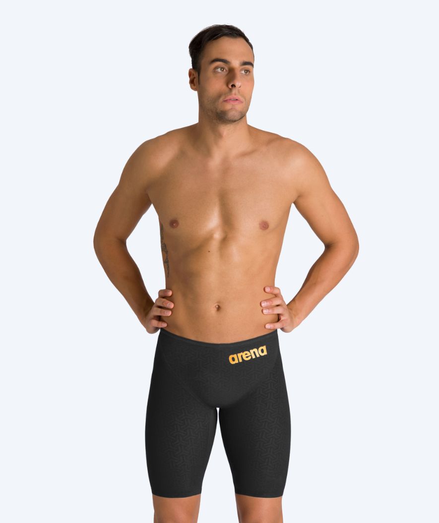 Arena racing jammers for men - Carbon Glide - Black