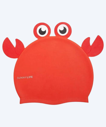 Sunnylife swim cap for children - Crab - Red