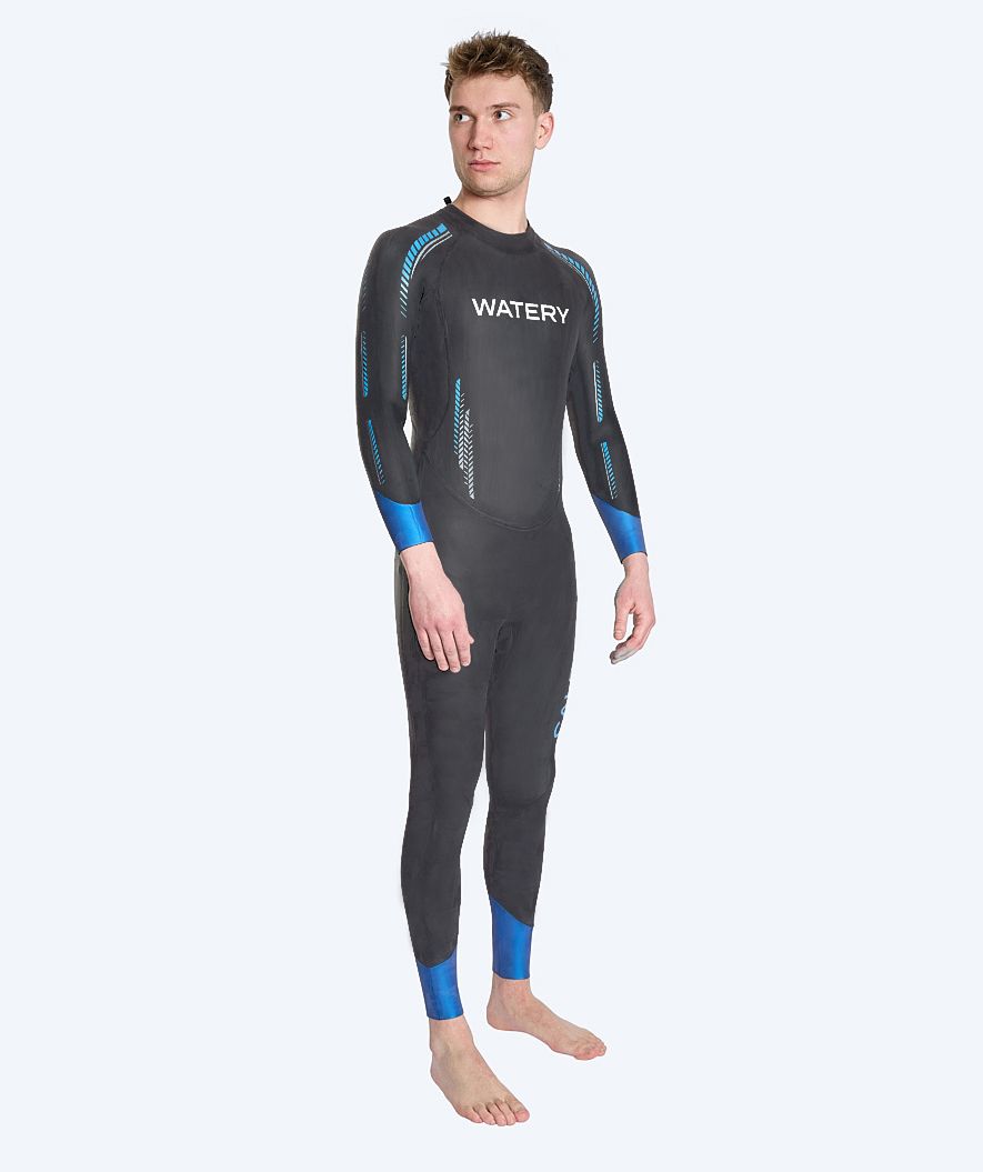Watery wetsuit for men - Calder Rapid - Black/Blue