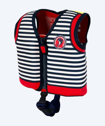 Konfidence swim vest for children - Original - White/dark blue/red