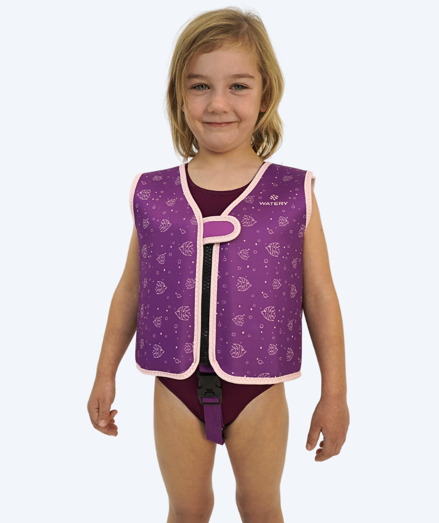 Watery swim vest for kids (1-6) - Splashy - Purple