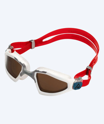 Aquasphere exercise diving goggles - Kayenne Pro - Red/white (Smoke lens)