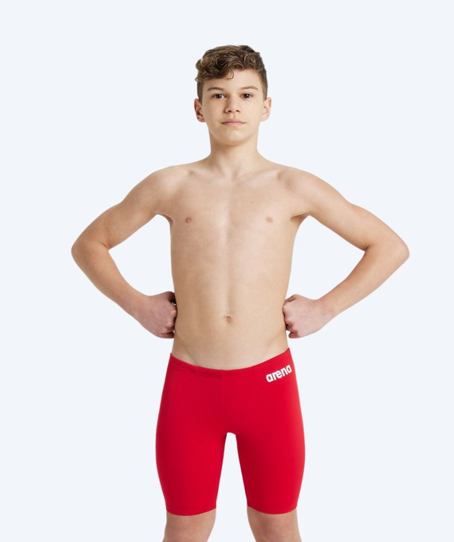 Arena long swim trunks for boys - Team Solid - Red