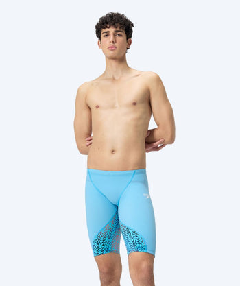 Speedo competition swim trunks for men - LZR Ignite - Blue/orange