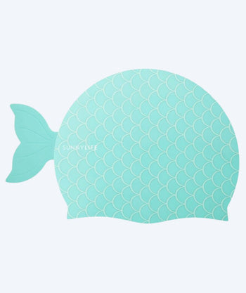 Sunnylife swim cap for children - Whale - Blue