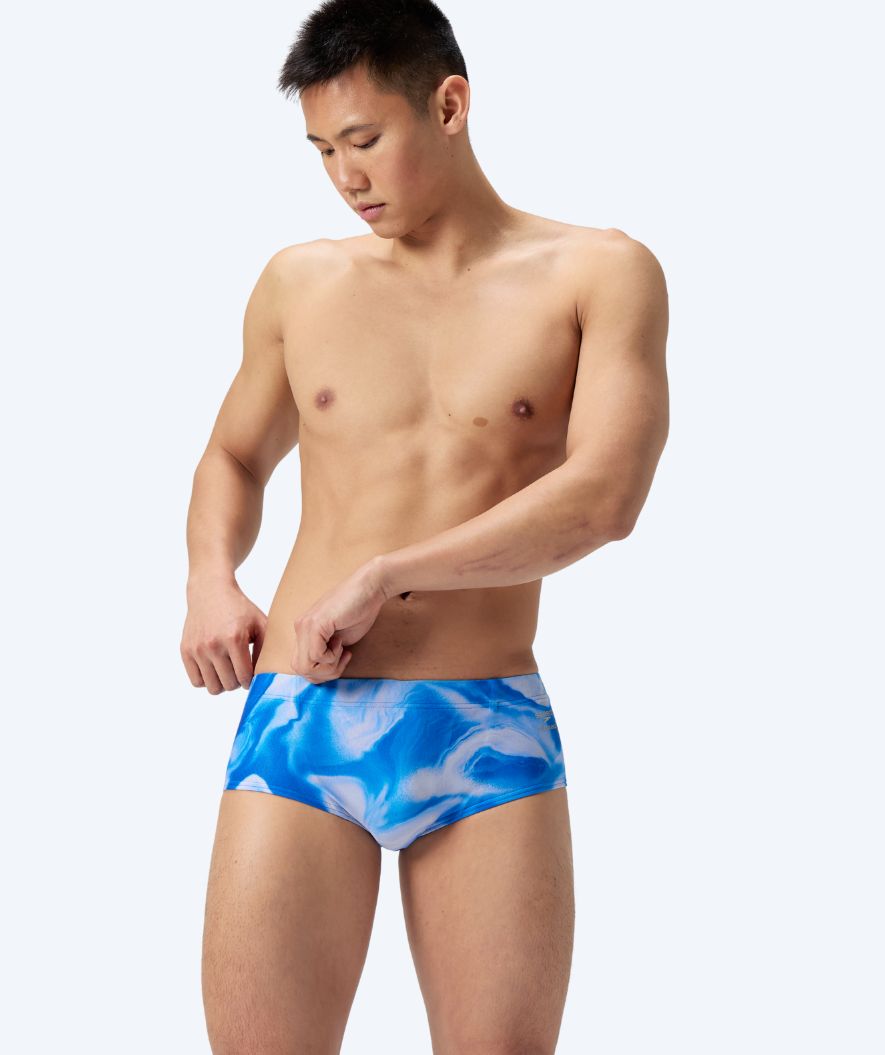 Speedo aquashorts for men - ML Printed - Light blue/white