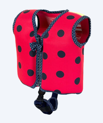 Konfidence swim vest for children - Original - Ladybird (Red with dots)
