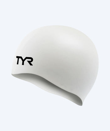 TYR swim cap - Silicone - White