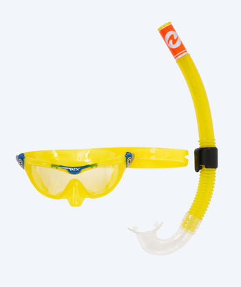 Aqualung Combo snorkel set for kids (4-8) - Combo Mix - Yellow/petrol